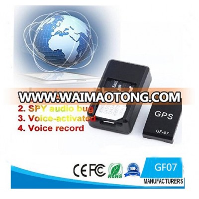 GF07 Mini GPS Tracker Car GSM GPRS GPS Locator Platform SMS Tracking Alarm Voice Recording Track Map location